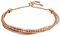 Fossil Armband für Frauen All Stacked Up, Braunes Lederkettenarmband, Länge: 216mm, Breite: 2mm, JF04472791