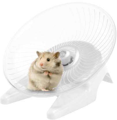 Roue de Hamster silencieuse,Roue d'exercice Transparente Ultra silencieuse pour Hamsters - Fournitures d'exercice pour Hamsters, Ours doré, Lapin au Miel, gerbilles à Grosse Queue