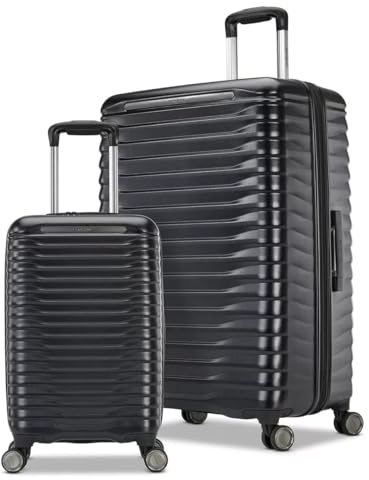 Samsonite Element - Set di valigie rigide, 2 pezzi, colore: Nero