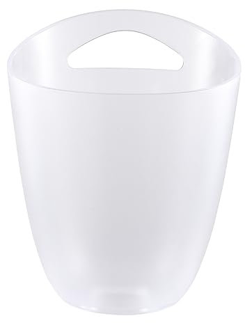 TOPPERFUN 1Pièce Seau à Glace Transparent Anti-Rouille Grand Capacité pour Bières Utilisation Événements