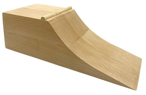 Fenteer Wooden Fingerboard Ramp Accessoire D'Entraînement Unique En Bois Imitant Une Vraie Rampe de Skate Jouet Favorisant La Créativité et La Concentration A, Style A