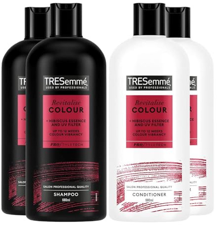 TRESemmé 2x Shampoo & 2x Conditioner Bundle 680ml Each | Revitalise Colour Hair Care Set | Colour Protecting, Nourishing & Sulphate-Free Formula for Vibrant, Healthy-Looking Hair
