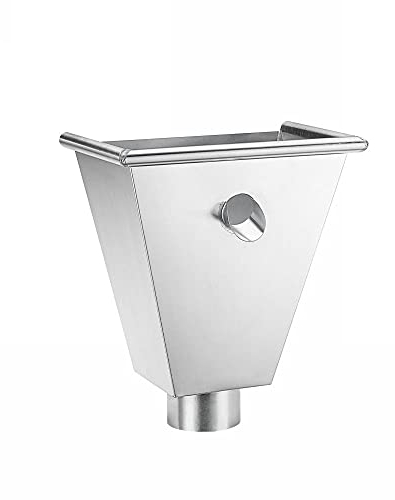 Grömo Zink Wasserfangkasten eckig DN 80 mit Überlauf