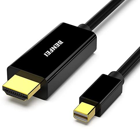BENFEI Mini Displayport auf HDMI Kabel 1,8m, Vergoldet Thunderbolt auf HDMI Kabel, Geeignet für MacBook Air/Pro Surface Pro Usw