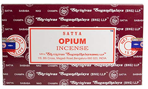 Satya rökelsepinne opium 12 st 15 g totalt 180 g