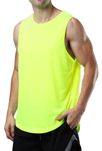 meioro Träningslinne för män, ärmlös gymmuskel, t-shirts, snabbtorkande, bodybuilding, skjorta, sommar, atletiska linnen