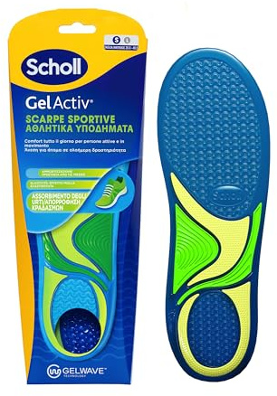 Dr. Scholl's Solette Scarpe GelActiv con Tecnologia GelWave Ammortizzante, Comfort e Sostegno per Scarpe Sportive, Ritagliabili, Taglia 35.5-40.5