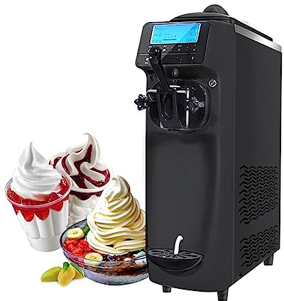 Heladera Máquina de Helados Suaves, máquina Comercial for Hacer Helados, Tienda de Aperitivos de Verano, cafetería, máquina de Helados de Escritorio Hacer Helado