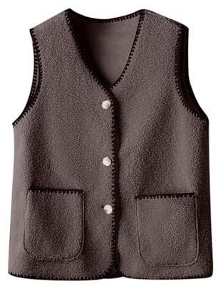 Giubbotto Teddy, gilet da donna in pelliccia di agnello, trapuntato, caldo ed elegante, abbigliamento esterno