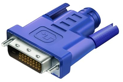 FUERAN New DVI 4K 3840x2160@60Hz Graphics Card Display GPU Detection Monitor DVI Dummy Plug Adapter Fit Headless-2560x1600@60Hz、1920X1080@60/120Hz (DVI-4K-60Hz-1Pack)