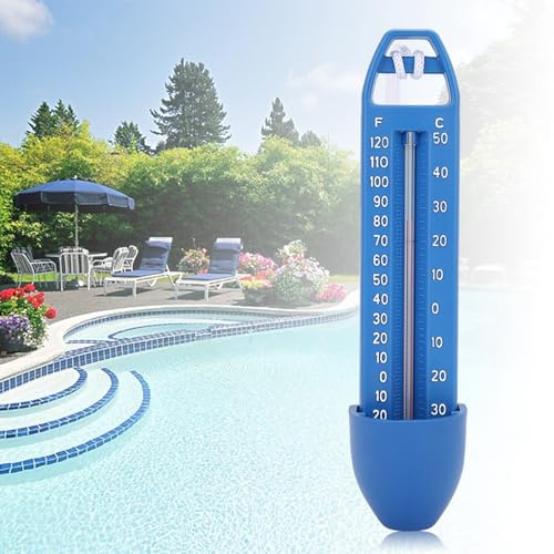 RASTKY Floating Pool Thermometer, Durable Test Range for Swimming Pool, Spa, Sauna, Hot Springs, Set of 2