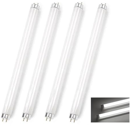 T8 Tubes Fluorescents 600mm 18W, T8 Blanc Froid 6500K, Base G13, Faible Consommation D'énergie, éclairage D'urgence à économie D'énergie, Pour Cuisine, Salle De Bain, Armoire, Garage, 4 Pack