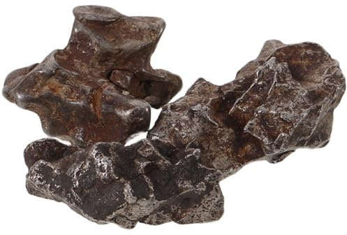 MUCKLILY Natural Iron Meteorite Mineral Specimen and Desktop Ornament 5g with Structural Stability and Hands-on Learning Features for Science Classroom Teaching