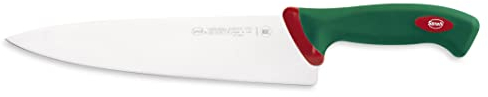 Sanelli Premana Professional Coltello Trinciante, Acciaio, Verde/Rosso, 25 cm
