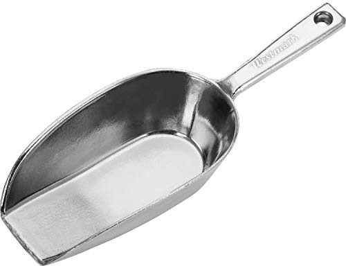 Westmark Paletta da forno/pesatura/riempimento, capacità: 300 ml (circa 290 g di farina), alluminio, Hygia, argento, 91512291