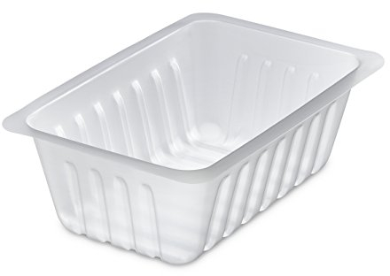 GUILLIN - CAISSIPACK BT375 SACHET DE 250 Barquettes Charcutiere 375cc, Polystyrène, Transparent, 13,8 x 9 x 4,6 cm, Translucide