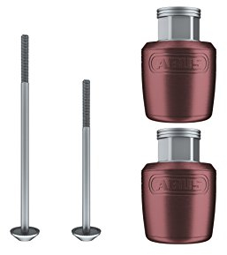 ABUS NUTFIX M5 Achse 120/150 Bauteilschloss: Rot Farbe – Rot