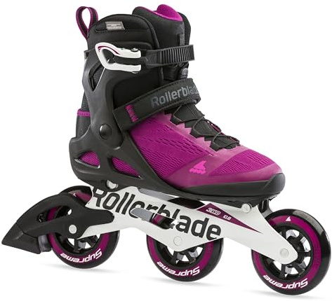 Rollerblade Macroblade 100 3Wd - Patín en línea para Mujer, Color Morado y Negro