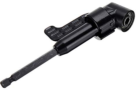 CEFEPH Estensione driver ad angolo retto 105 gradi angolo retto driver angolo di estensione cacciavite potenza trapano attacco 1/4 esagonale bit presa cacciavite adattatore supporto per spazio di