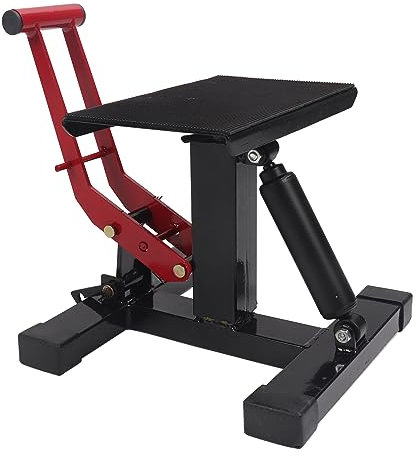 Hydraulic Lift Stand Adjustable Height Steel Lifting Platform for Off Road Motorcycle, Pedal Type, Safe Operation, Excellent Steel, Reusable Design, Wide Application