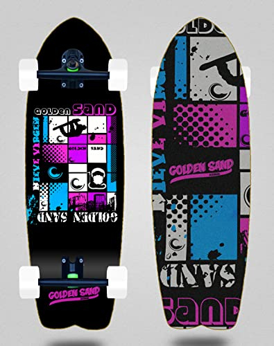Golden Sand Cruiser Skate Skateboard Trucks 180mm Snow Full Blue 29 Fish