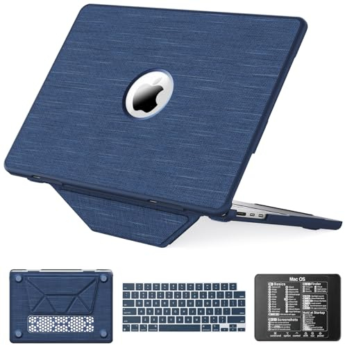 KAIJIAbox Compatible with MacBook Air 13 inch M5 M4 M3 M2 2026-2022, Navy