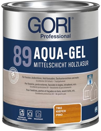 2,5L GORI 89 AQUA-GEL Holzlasur – Die wasserbasierte Weiterentwicklung zu GORI 88 (7802 Kiefer)