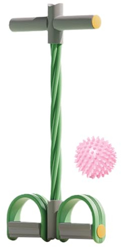 Banda de resistencia al pedal de pie de 4 tubos - Equipo de ejercicio sentado, cuerda de trammer del vientre | Cuatro tubos de elasticidad de alto voltaje, Abs de tamaño completo de entrenamiento