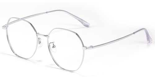 Occhiali Da Sole Fotocromatici Miopi Per Uomo Donna, Occhiali Da Guidare Per Donne Con Blocco Della Luce Blu Occhiali Da Sole Da Pesca Per Ciclismo, Golf(Silver,-0.5D)