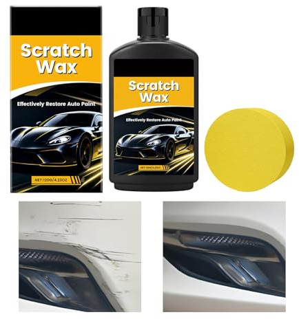 Reparadora de Arañazos para Coche,Crema de 120g para Pulido y Brillo - Pulido Detallado Restauración Brillante,Cuidado Y Limpieza De La Pintura Exterior De Carrocería