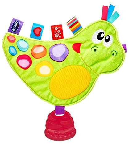Chicco Gioco Arthur Dinosauro, Animaletto in Tessuto con Squeaker, 3-24 Mesi
