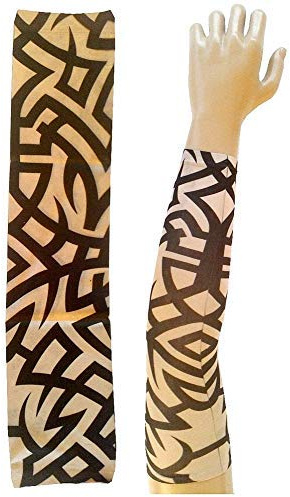Inception Pro Infinite Manicotto Tattoo - Indossabile - Manica - Tatuaggio Finto - Immagine - Fantasia - Tribale - Tatoo - Mezza Manica - Tribale - W115 - Modello 38 - Idea Regalo Originale