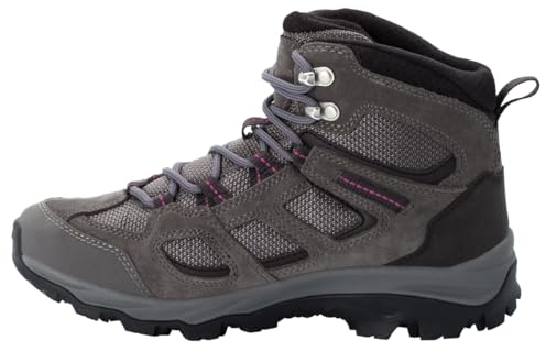 Jack Wolfskin Damen Vojo 3 Texapore Mid W Outdoorschuhe, Tarmac Grey Pink, 41 EU