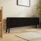 NRG Traditional 4 Column Horizontal Radiator 300x1460mm Black Central Heating Radiators