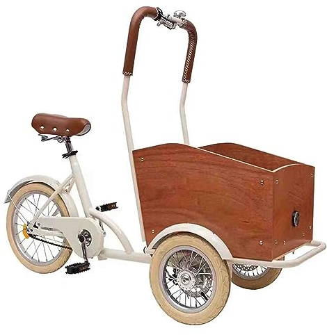 PRUJOY Pet Bike Dog Trailer, Bicycle Trailers for Travel, Durable Frame, Strong Load-Bearing Capacity, for Carryng Pets Children (Beige)
