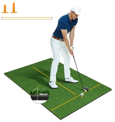 COSTWAY Tapis de Frappe de Golf 152 x 92 x 3,2 cm