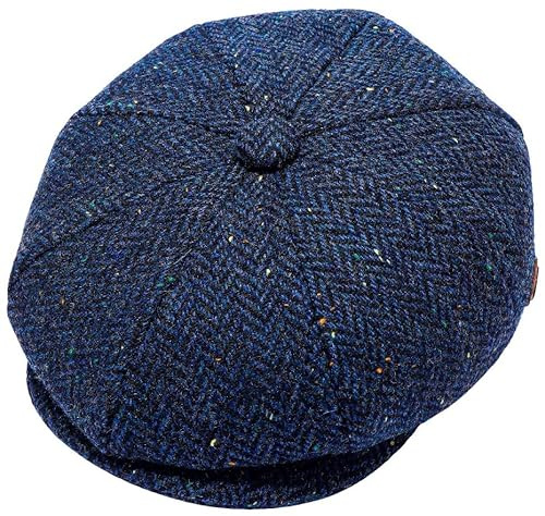 ZRWASKA® Cappelli da uomo in lana UK a 8 pannelli, basco piatto stile Peaky, cappello da baker boy in lana tweed – stile Gatsby, in tessuto di lana Newsboy, per donne, cappello anni 20 Baker, cappello