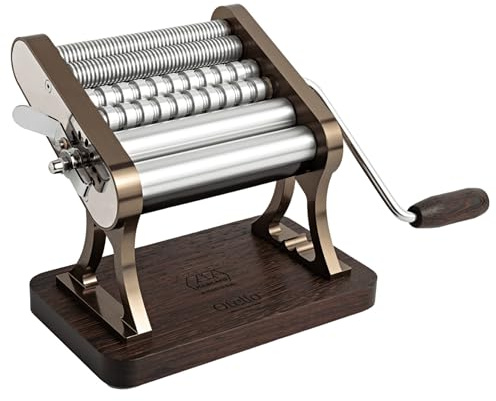 Marcato Otello Heritage OT-CHS-HER Macchina per la pasta, Alluminio e Legno