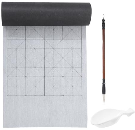 DIYEAH Set di Pratica Calligrafica Cinese Pennello, Tessuto per Scrittura ad Acqua Riutilizzabile in Materiale Non Tessuto e Plastico, Portatile, per Principianti e Uso in Viaggio