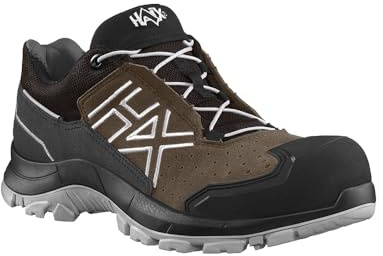 HAIX Black Eagle Safety 200 M T säkerhetssko brun S1PS | Glasfiber-tåhätta, metallfri sula, ventilerande foder, ESD och antistatisk, HAIX Smart Lacing
