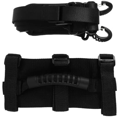 HAPINARY 2 Pièces Poignée de Transport pour Trottinette Réglable Sangles | Pp Pom Pvc, Boucles Fixes, Usage pour Kick Scooters, Accessoire Poignée