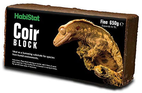 Habistat – coir block grävande substrat förarter från fuktiga miljöer