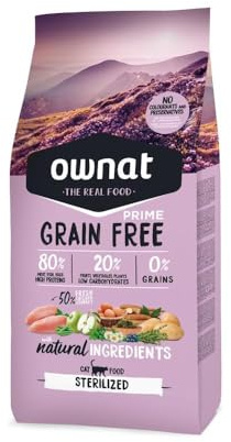 Ownat Aliment Sec pour Chats – 8000 GR