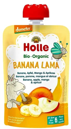 Holle Pochy Banana Lama, Banane-Apfel, Mango, Aprikose, 100 g