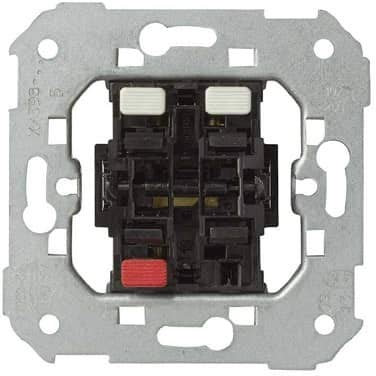 CABLEPELADO Grupo de 2 interruptores | Mecanismo Doble Interruptor | 10 AX 250V | con sistema de emborronamiento rápido | Apto para series Simon 75, 82 y 88