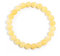 Ouubuuy Yellow Jade Crystal Beads Bracelet 8mm Natural Gemstone Beaded Bracelets Healing Crystal Bracelet for Women Mothers Day Gifts