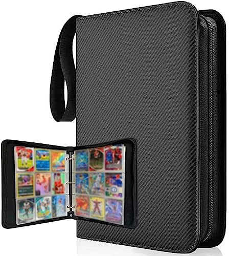 PALUDO Sammelkarten Album Karten, 50 Seiten 900 Karten Sammelalbum Groß, Karten Halter Heft Ordner Buch Geeignet für Sammelkarten Sammlung, 9-Taschen
