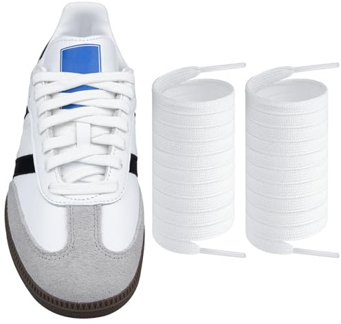 Endoto Skosnören för Adidas Samba OG/ADV/LT, platta skosnören ersättningssnören för sneakerskor