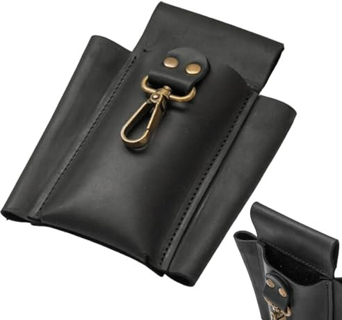 Borsa porta attrezzi per cintura, borsa per attrezzi in pelle PU resistente, organizer compatto, borsa da cintura per attrezzi da costruzione, robusta e comoda, per idraulici, falegnami