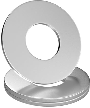 GUEEYUAW 100 piezas Arandelas M3 x 9mm, Acero inoxidable 304 A2 V2A DIN 9021 Arandelas Planas